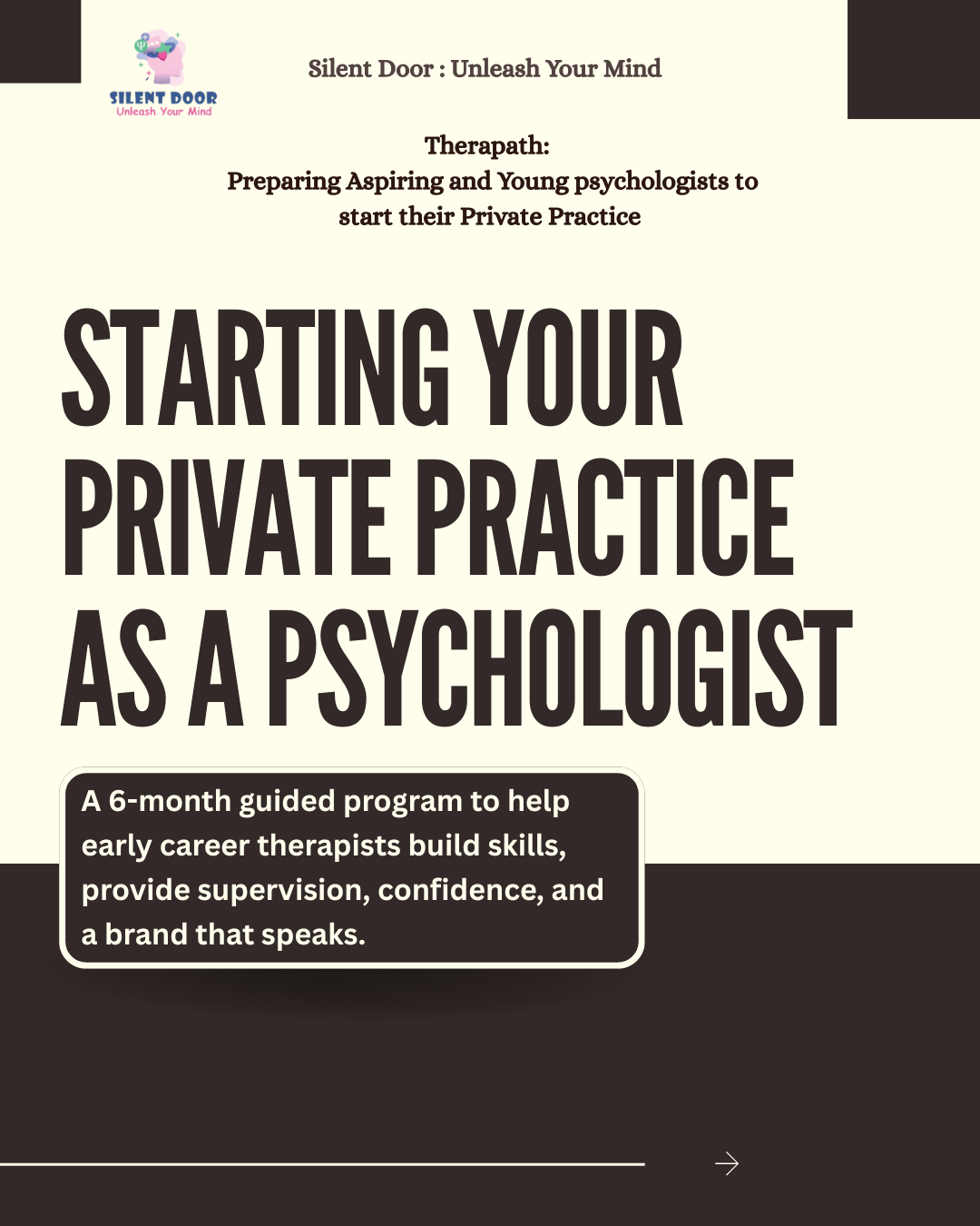 THERAPATH: Preparing young and aspiring psychologist to start their own practice