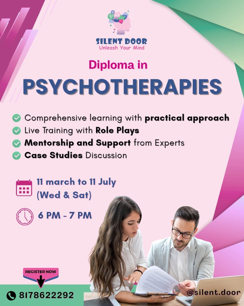4 Months Diploma In PsychoTherapies
