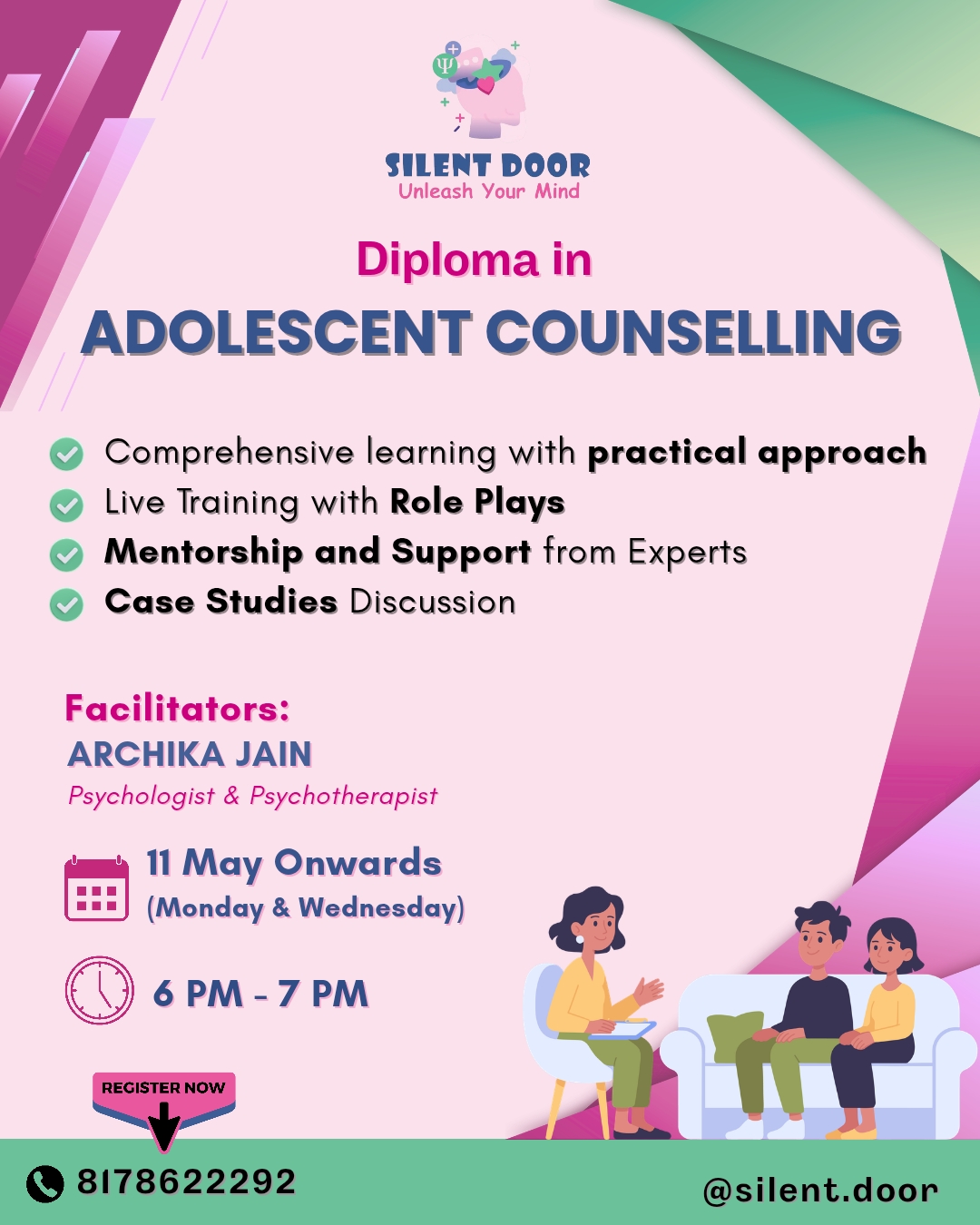 3-Month Diploma in Adolescent Psychology
