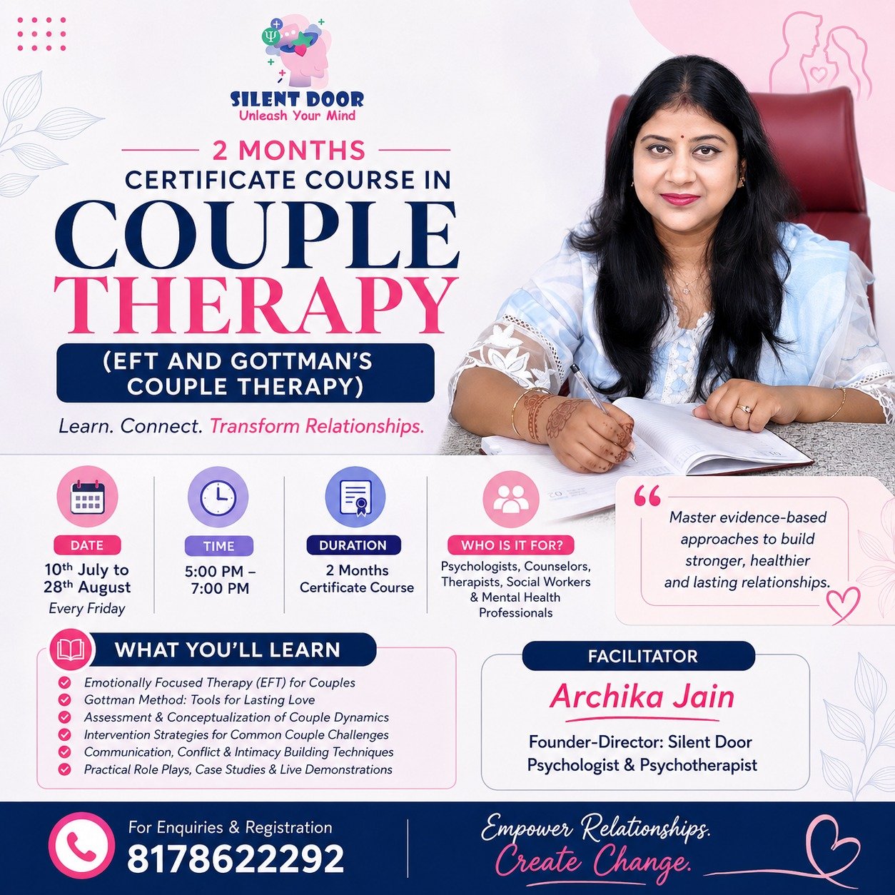 2 Months Certificate Course in Couple Therapy