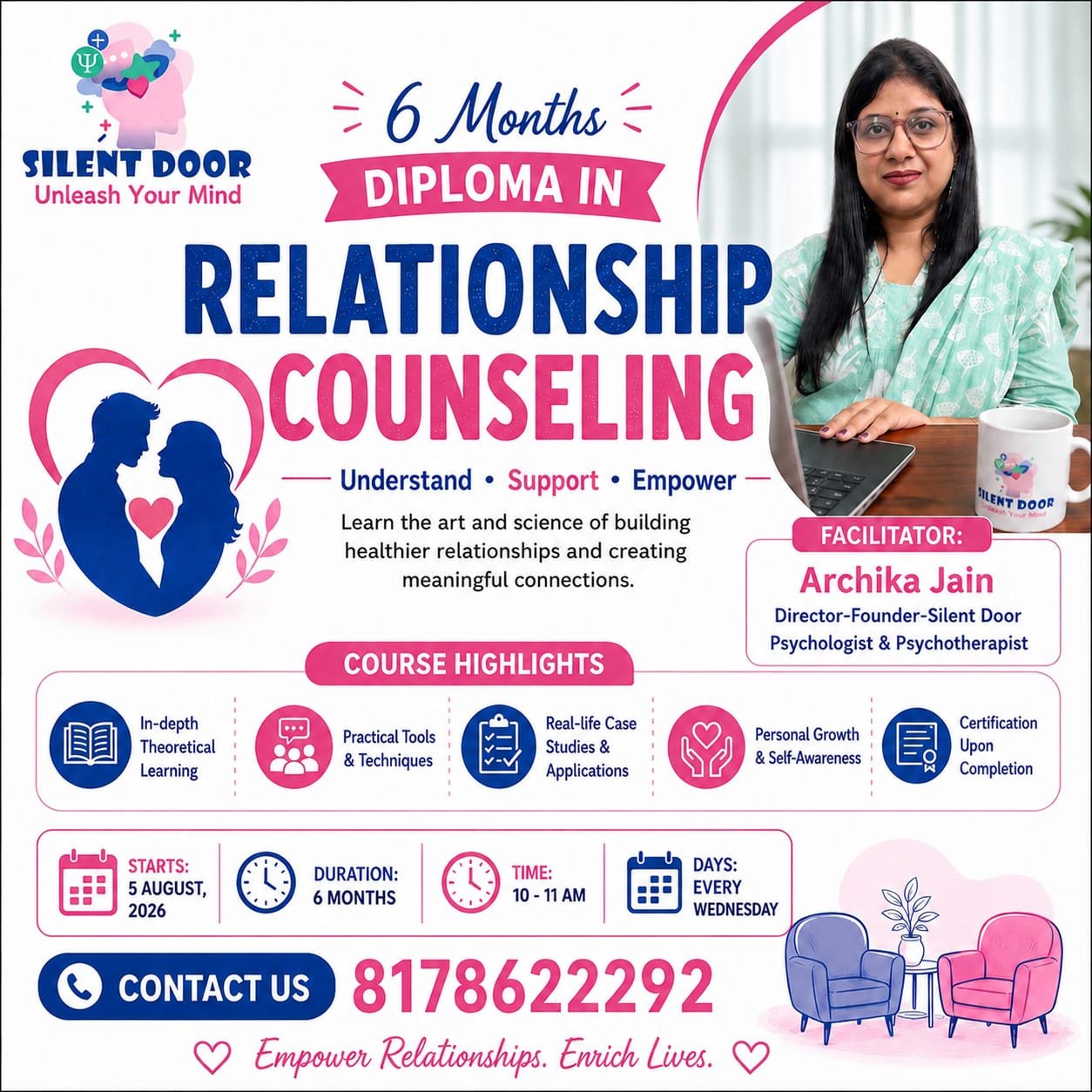 6 Month Diploma in Relationship Counselling