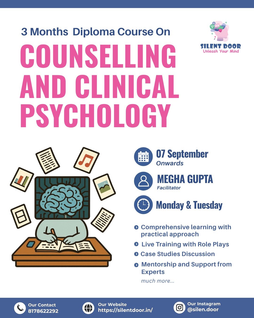 3-Month Diploma in Counselling & Clinical Psychology