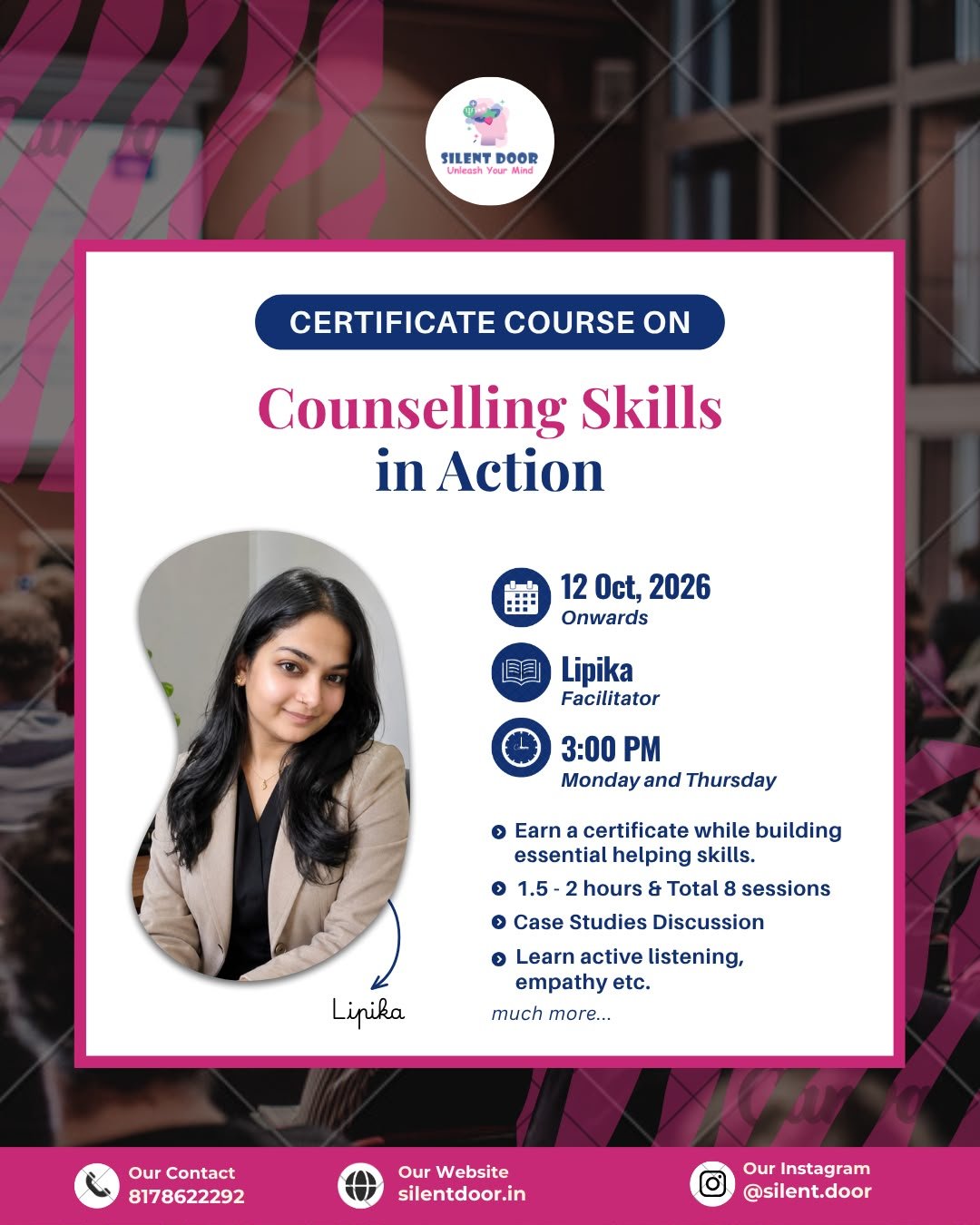 Certificate Course on Counselling Skills in Action